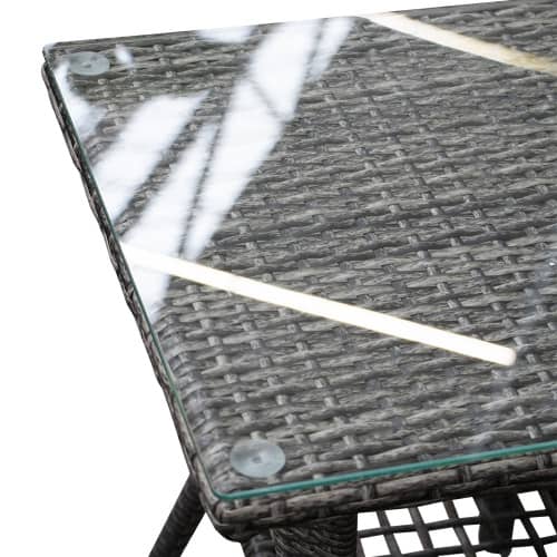 Купить Столик журнальный техноротанг 42х42х52 см по низкой цене