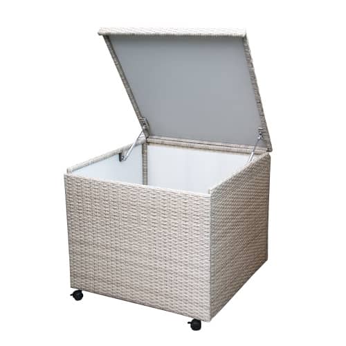 Купить Ящик для подушек 75х75х68 см бежевый по низкой цене