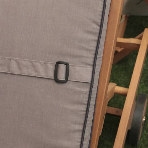 Купить Подушка на низкое кресло SALAMANKA 105x50x6 см бежево-коричневая по низкой цене