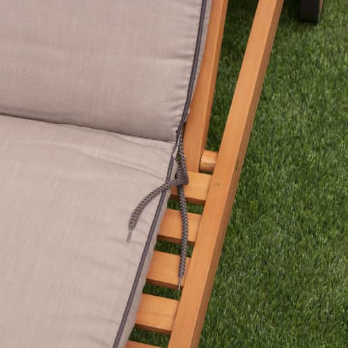 Купить Подушка на шезлонг SALAMANKA 190x60x6 см коричневая по низкой цене