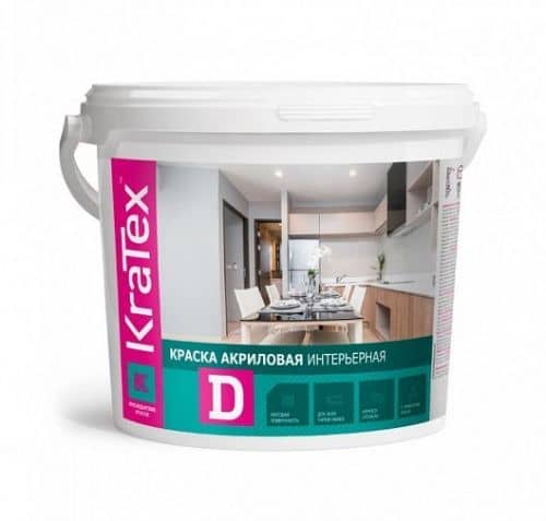 Купить Краска Kratex акриловая интерьерная 3 кг по низкой цене