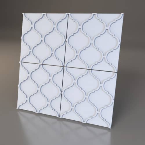 3D панель стеновая Relieffo Scroll 019 из пенополиуретана 600x600x30 мм