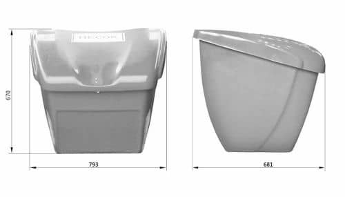 Купить Контейнер BOXSAND для соли, песка и реагентов, 250 л по низкой цене