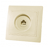 Купить Розетка TDM Electric ТАЙМЫР SQ1814-0121 в рамку компьютерная RJ-45 с/у, 1 гнездо, IP20, керамика, слоновая кость по низкой цене