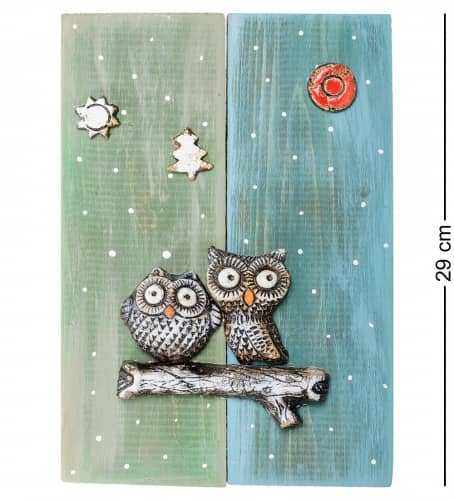 Купить KK-506 Панно КоКо Шамель "Совы на ветке" шамот по низкой цене