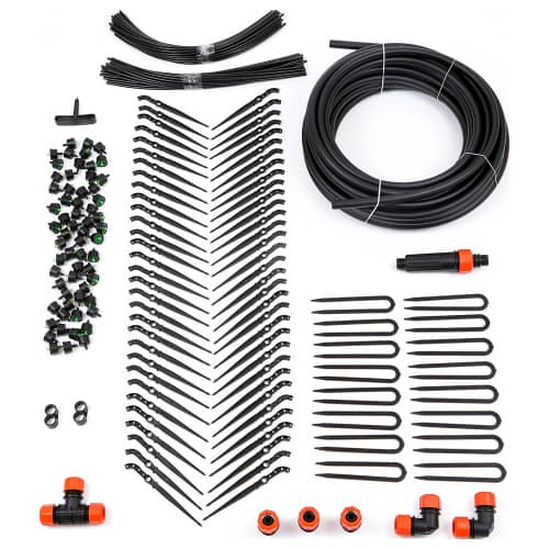 Купить Комплект капельного полива от водопровода ЖУК 60 растений по низкой цене