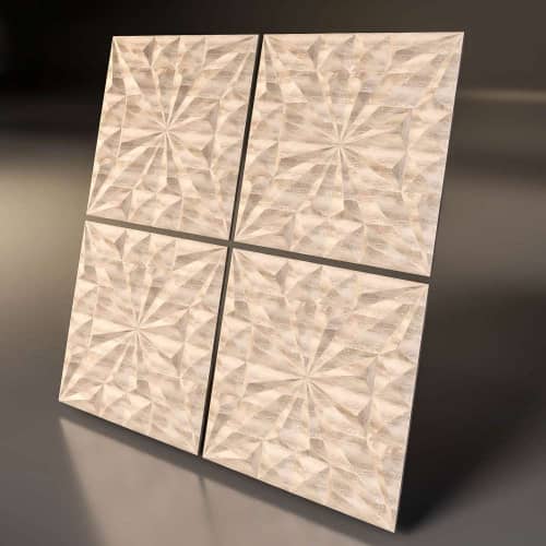 3D панель стеновая Relieffo Crystall (Сосна) Д037С 600х600х30 мм