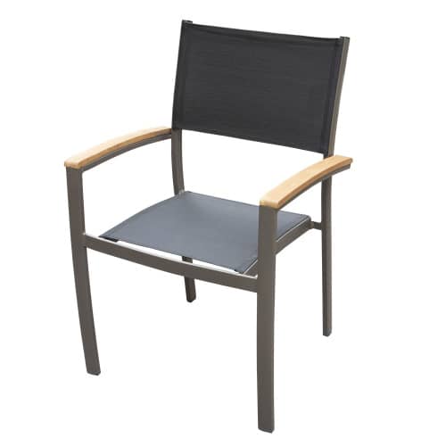 Купить Кресло садовое 59х57,5х90 см алюминий с текстиленом по низкой цене