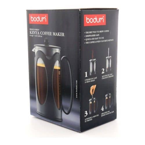 Купить Кофейник френч-пресс Bodum Kenya New черный 1 л по низкой цене