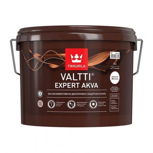 Купить Антисептик Tikkurila Valtti Expert Akva EP бесцветный 9 л по низкой цене