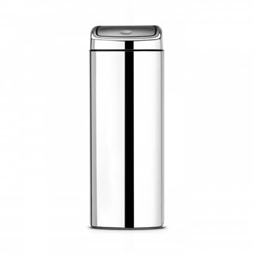 Купить Бак Brabantia Touch Bin мусорный, прямоугольный, полированная сталь, 25 л по низкой цене