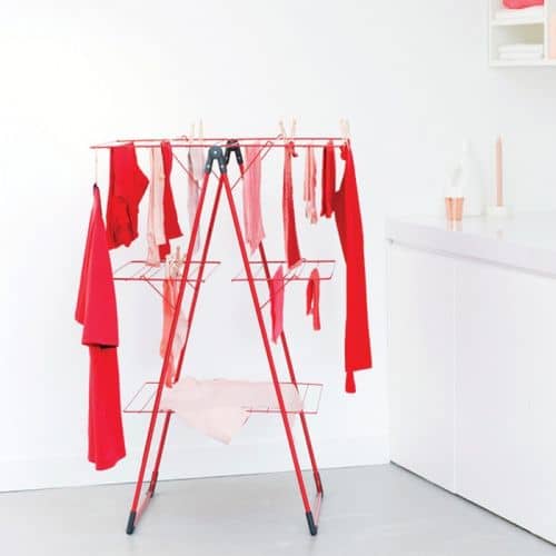 Купить Сушилка Brabantia трехъярусная, напольная, красная по низкой цене