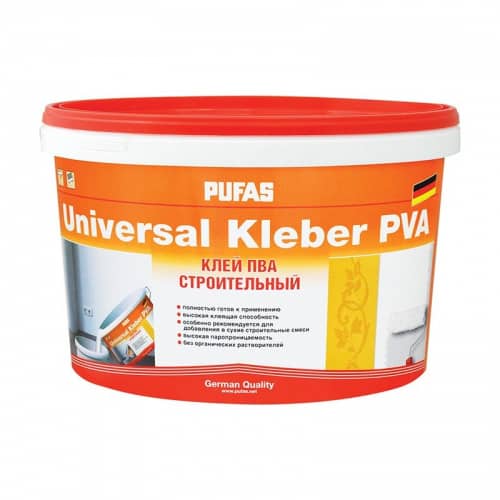 Купить Клей PUFAS Universal Kleber ПВА cтроительный 10 кг по низкой цене