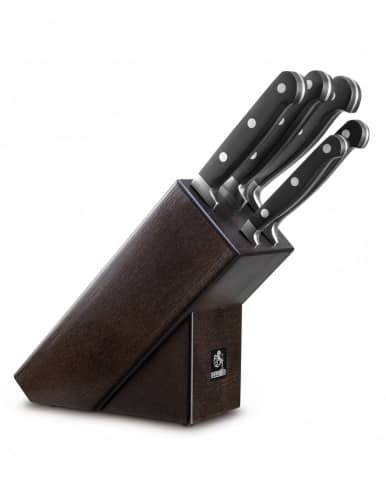 Купить Набор Ausonia Evolux из 5 ножей + подставка черного цвета 96429 по низкой цене