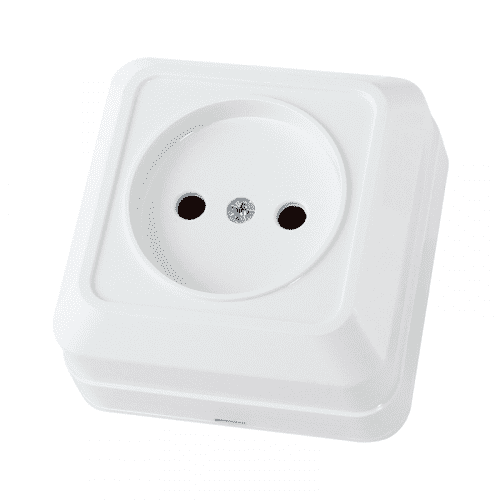 Купить Розетка Ладога SQ1801-0013 о/у, 1 гнездо, б/з, 10 А, 230 В, IP20, белая по низкой цене