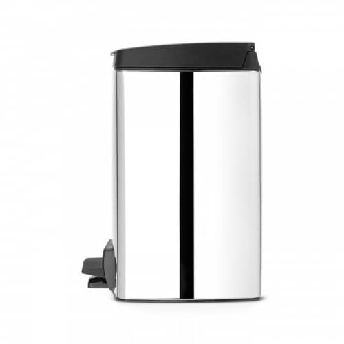 Купить Бак Brabantia мусорный, прямоугольный, стальной полированный, 10 л по низкой цене