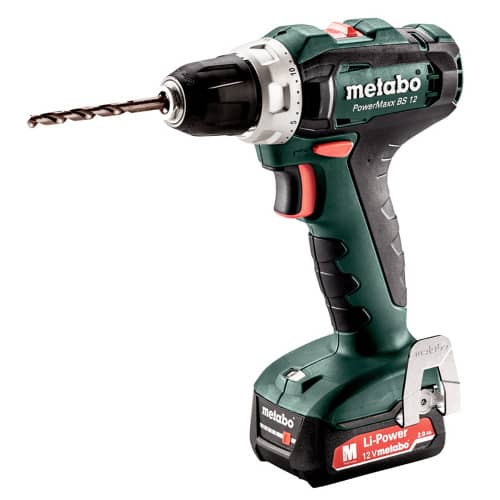 Купить Шуруповерт аккумуляторный Metabo BS 12 PowerMaxx 12 В, 2х2,0 Ач Li-Ion по низкой цене