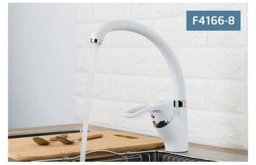 Купить Смеситель FRAP F4166-8 на кухню шаровый 40 мм белый по низкой цене