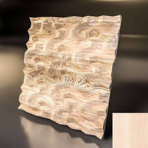 3D панель стеновая Relieffo Boomerang (Береза) Д011БР 600х600х60 мм