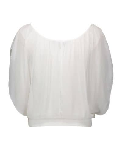 Купить Блузка Piazza Italia с кулоном на цепочке, белая по низкой цене