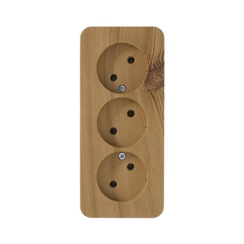 Купить Розетка тройная Schneider Electric Бланка без заземления ясень по низкой цене