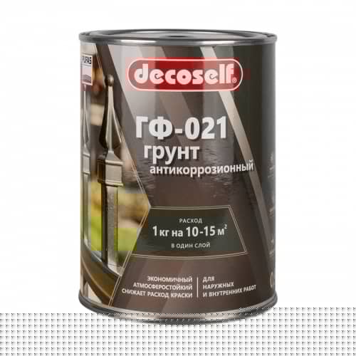 Купить Грунт Pufas ГФ-021 Decoself серый, 0,9 кг по низкой цене