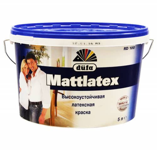 Купить Краска моющаяся латексная dufa Mattlatex 5 л по низкой цене