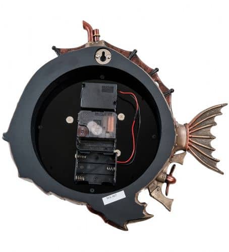 Купить Статуэтка-часы Veronese Рыба в стиле стимпанк по низкой цене