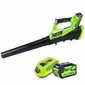 Купить Воздуходувка Greenworks G40ABK4 аккумуляторный по низкой цене