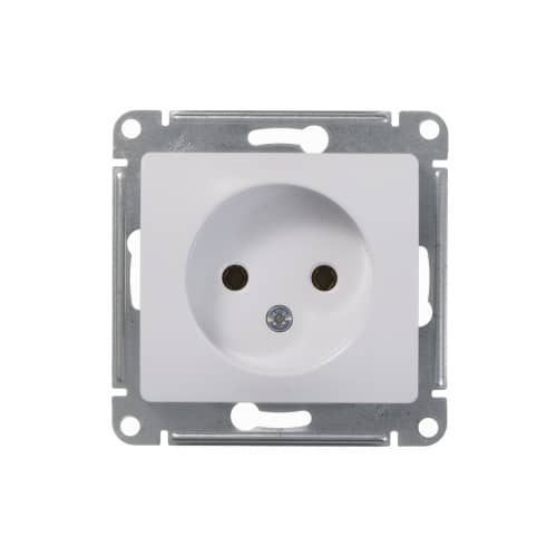 Купить Розетка Schneider Electric Глосса без рамки белая по низкой цене