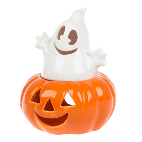 Купить Подсвечник Тыква с привидением Bakst, 23 см по низкой цене