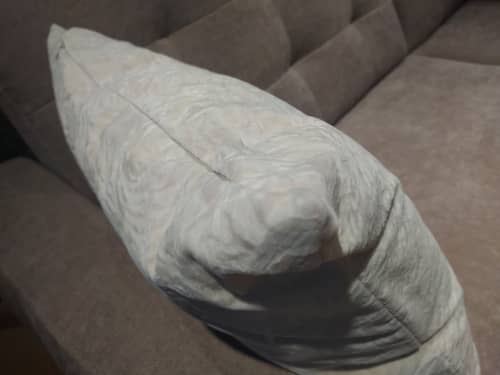 Купить Подушка Valles №22 декоративная флок кремовый 45x45 см по низкой цене