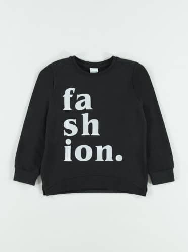 Купить Свитшот Piazza Italia, чёрный по низкой цене