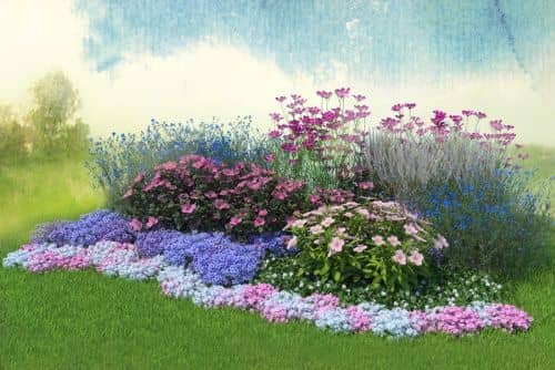 Купить Клумба садовая Сиреневая мечта миксбордер (готовое решение) по низкой цене