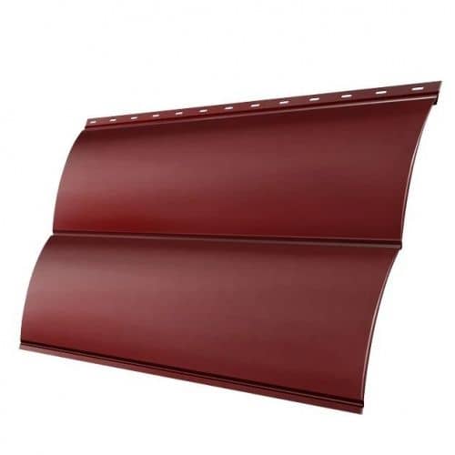 Купить Сайдинг Grand Line Блок-хаус Pe Ral 3009, металлический, 0,5 мм для наружной отделки дома по низкой цене