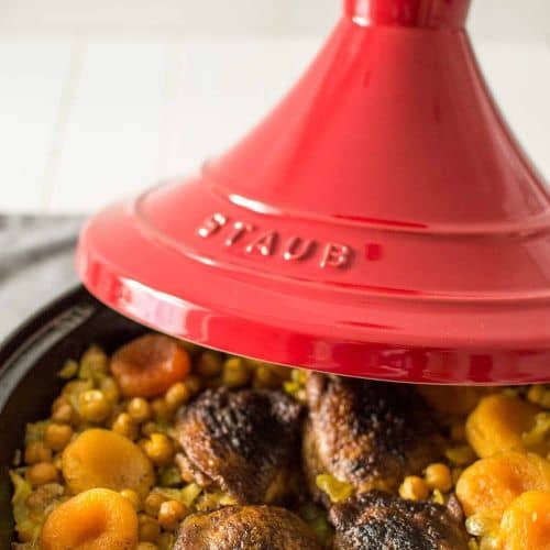 Купить Тажин STAUB, диаметр 28 см, черный/вишневый по низкой цене