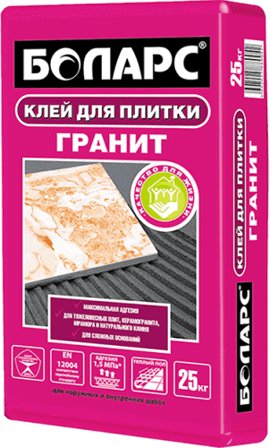 Купить Клей Боларс Гранит для плитки 25 кг по низкой цене