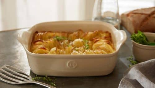 Купить Форма Emile Henry для запекания прямоугольная большая, кремовый 42x27 см по низкой цене