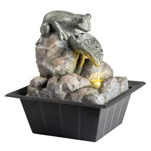 Купить Фонтан декоративный Лягушка на камнях по низкой цене