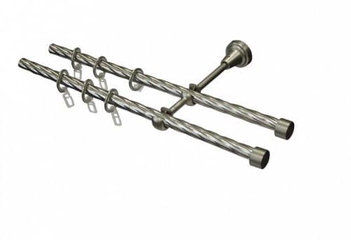 Купить Карниз Legrand Твистер серебро матовое в тубусе по низкой цене