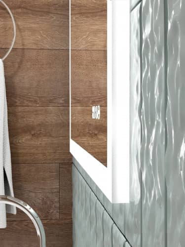 Купить Зеркало Tivoli Sevilla LED с часами 60х80 см по низкой цене