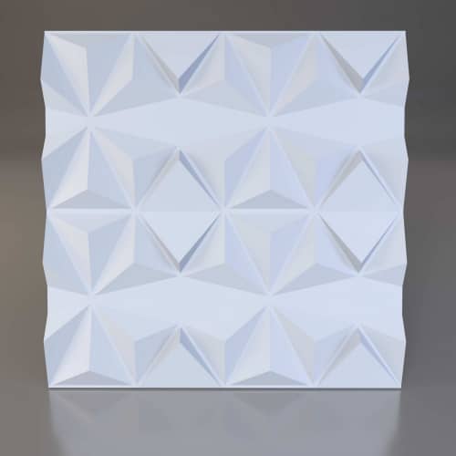 3D панель стеновая Relieffo Delta 061 из пенополиуретана 600x600x30 мм