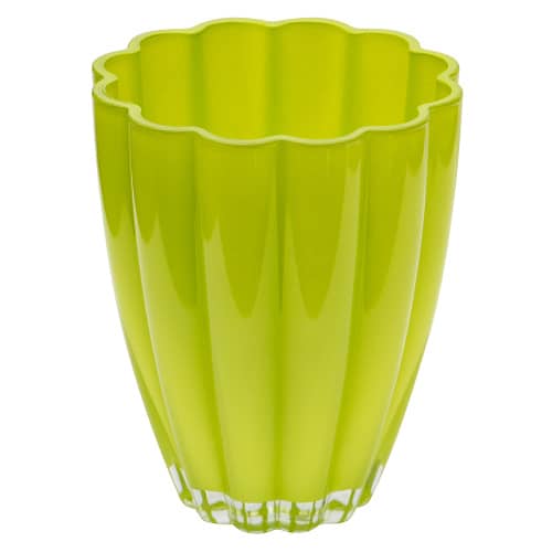 Купить Кашпо для орхидей стеклянное салатовое d13 см ISMENA по низкой цене