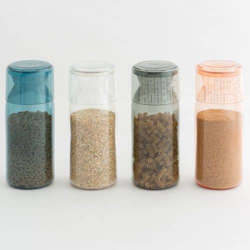 Купить Банка Brabantia пластиковая, с мерным стаканом, розовый 1,3 л по низкой цене