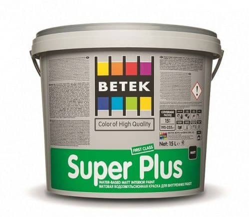 Купить Краска Betek Super Plus 15 л по низкой цене