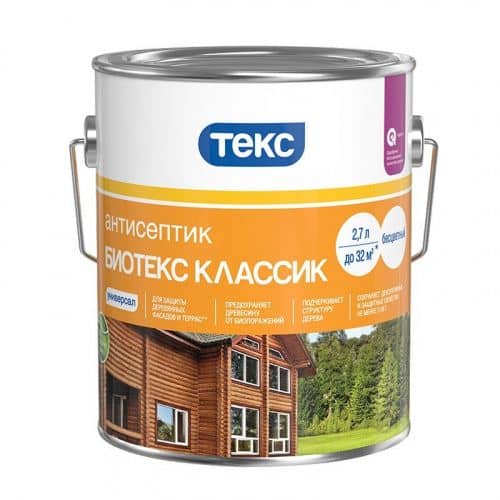 Купить Антисептик ТЕКС Биотекс Классик Универсал бесцветный 2,7 л по низкой цене
