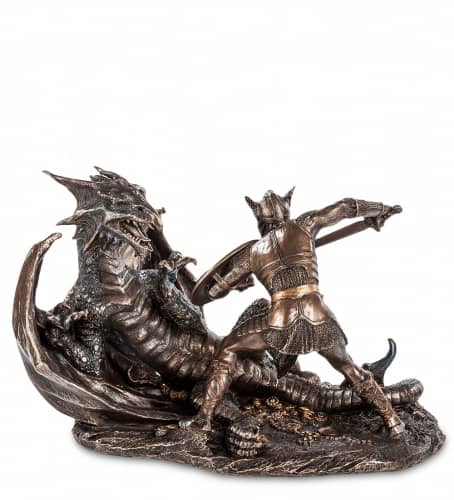 Купить Статуэтка Veronese Зигфрид, побеждающий Дракона WS-657 по низкой цене