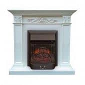 Купить Каминокомплект Royal Flame Verona STD Majestic Lux Brass, белый по низкой цене