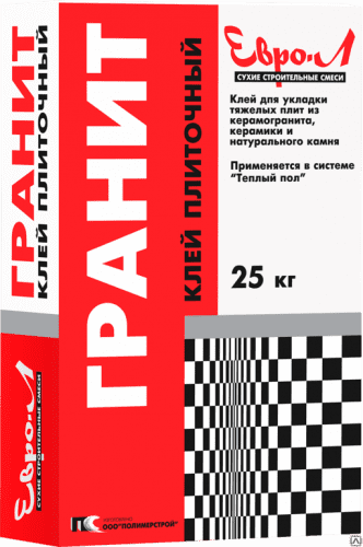 Купить Клей Евро-Л Гранит для керамогранита 25 кг по низкой цене