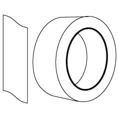 Купить Лента малярная, белая, 0,050x50 м по низкой цене